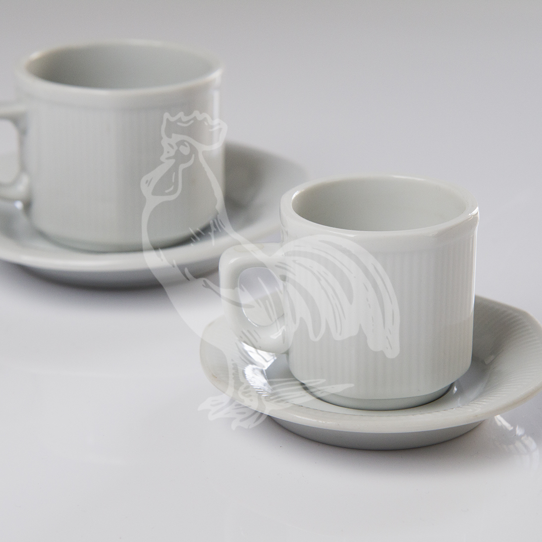 TAZA-POCILLO OCTOGONAL